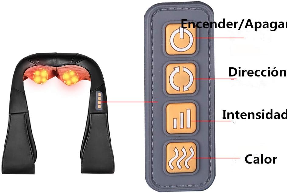 Masajeador Cervical 3D con Calor Infrarrojo